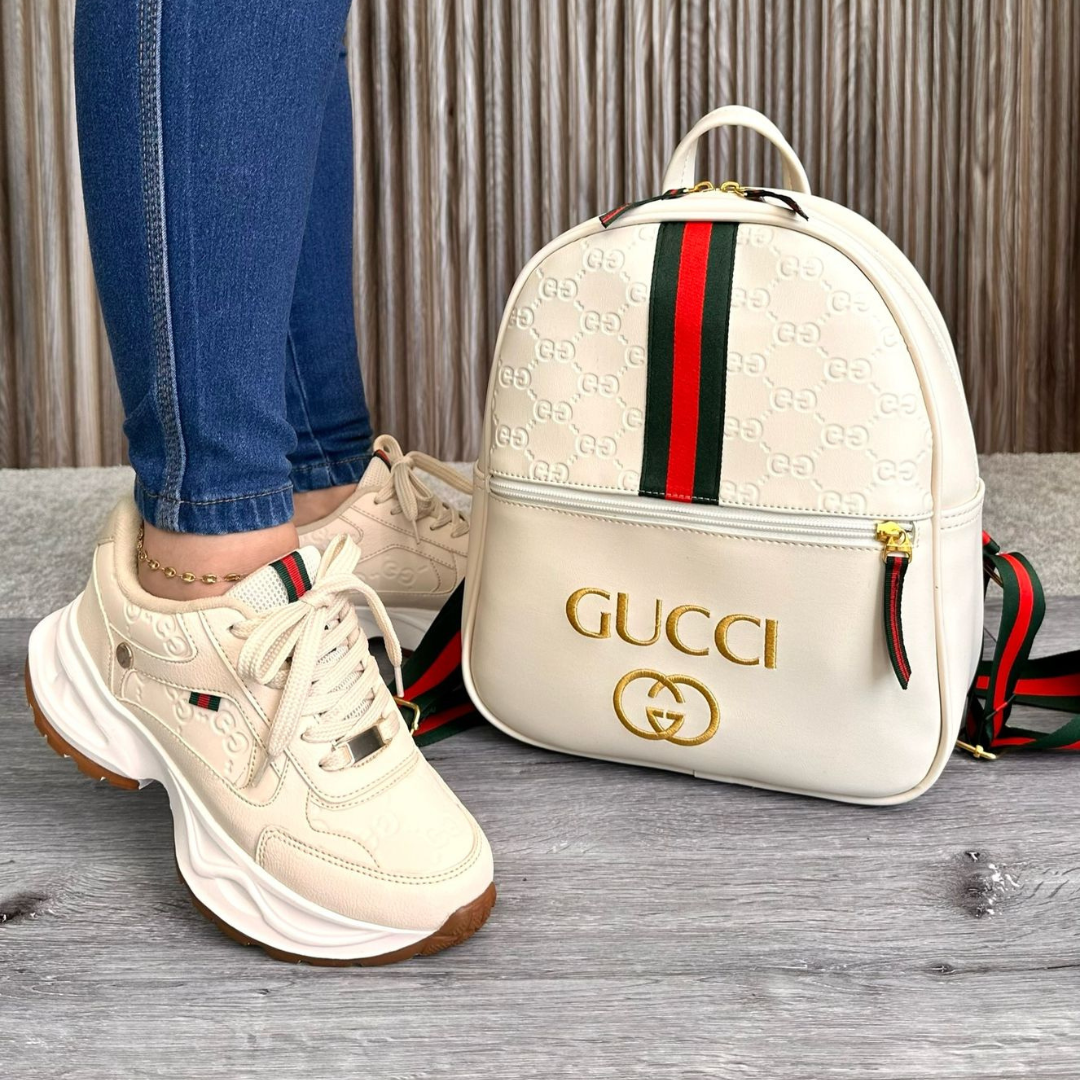 GUCCI LÍNEA PREMIUM - Compra 1 y Llévate 2 – Tenis + Mochila GRATIS