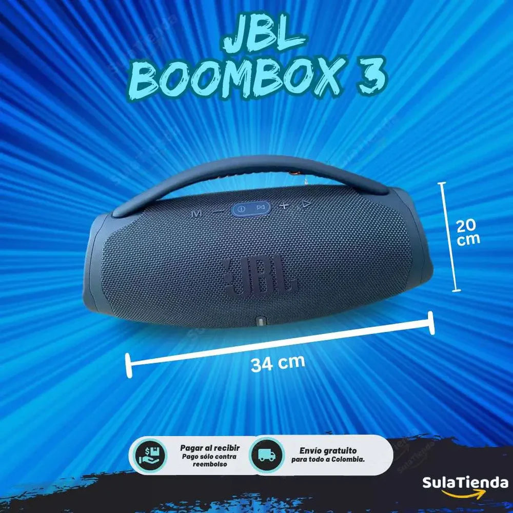 OFERTA BLACK FRIDAY - BOOMBOX 3 SUPER PREMIUM IMPORTADO 34cm x 20cm