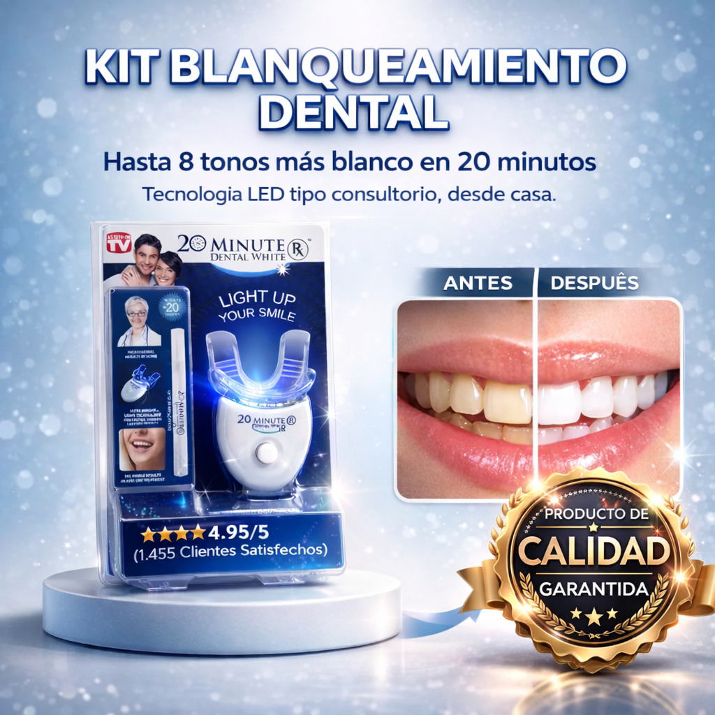 Blanqueador Dental KIT White 20 Min
