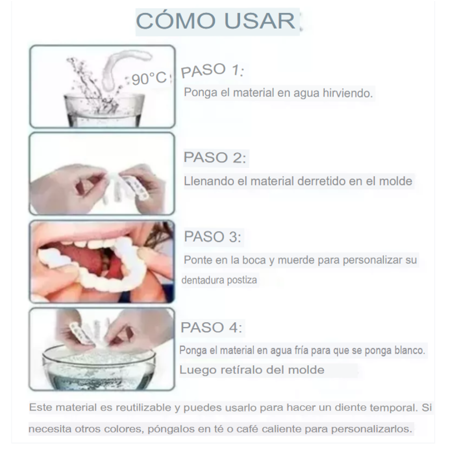 Denwhite: Carrilas Dentales Ajustables - (Superior y Inferior)