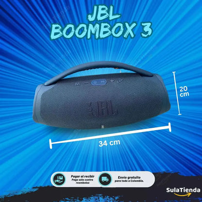 OFERTA BLACK FRIDAY - BOOMBOX 3 SUPER PREMIUM IMPORTADO 34cm x 20cm