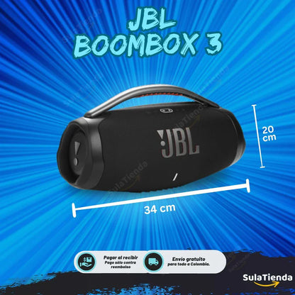 OFERTA BLACK FRIDAY - BOOMBOX 3 SUPER PREMIUM IMPORTADO 34cm x 20cm