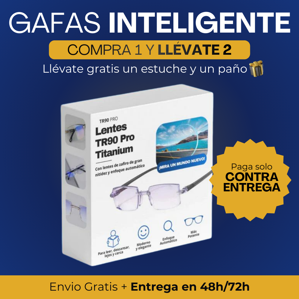 COMPRE 1 y LLEVA 2 - Gafas Inteligentes (ESTUCHE y PAÑO CORTESÍA)