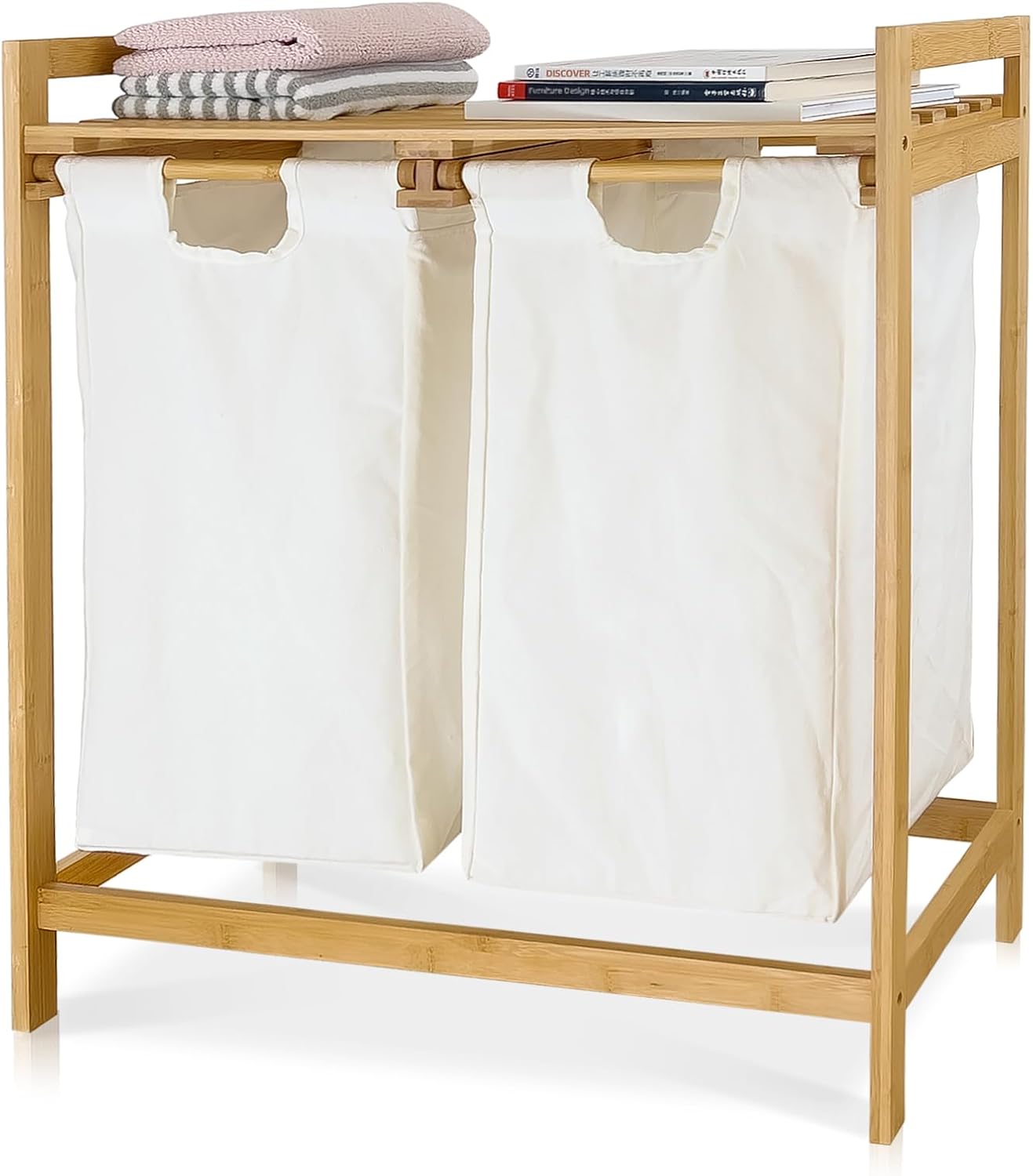 Canasta Cesto Para Ropa Sucia Doble Con