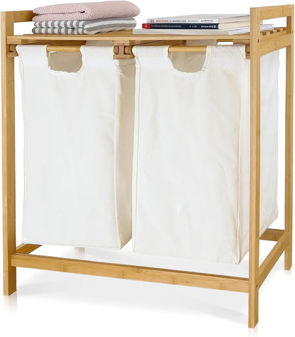 Canasta Cesto Para Ropa Sucia Doble Con