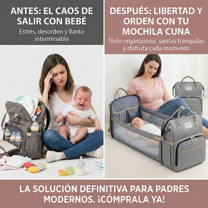 Mochila Panelera Cambiadora Confort – Más Comodidad para Papás Modernos